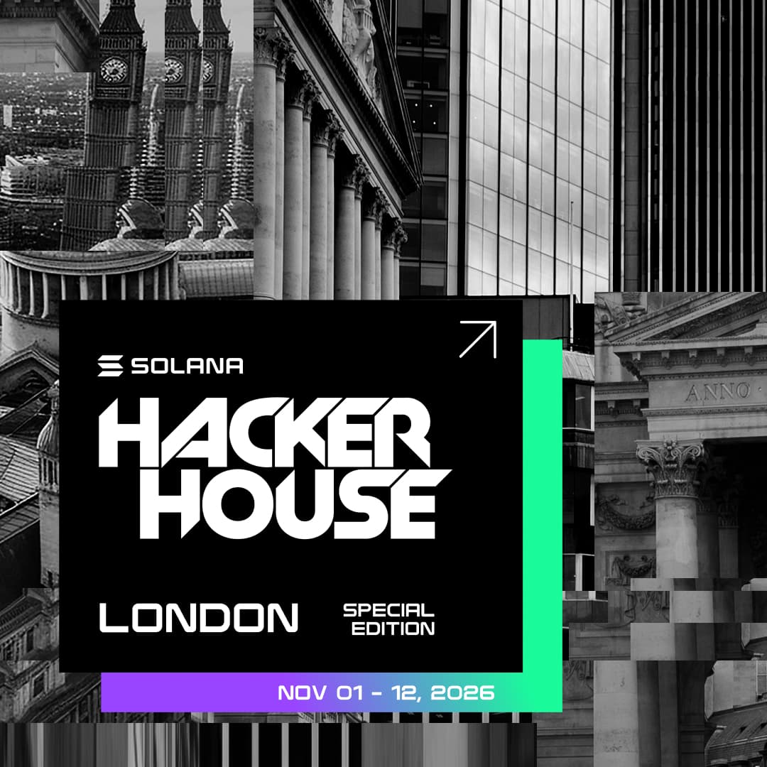 Poster for Solana Hacker House - London
